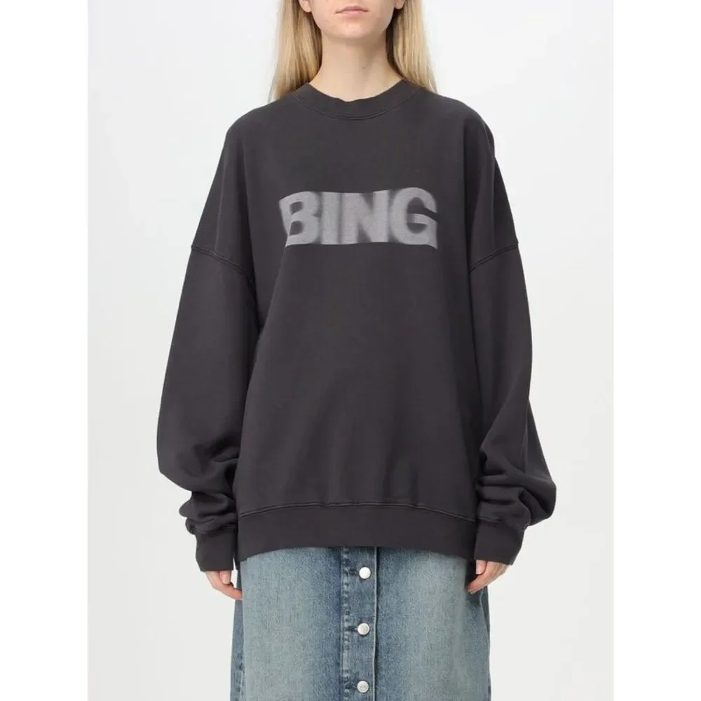 Anine Bing Sweatshirt Woman Black Woman - Picture 1 of 3